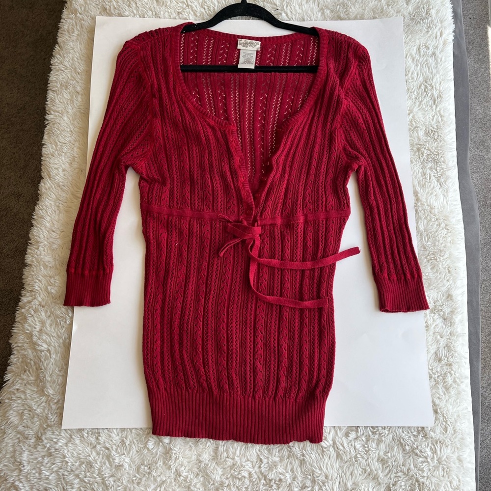 Daytrip Red Knit Sweater New, never worn, does not have tags.